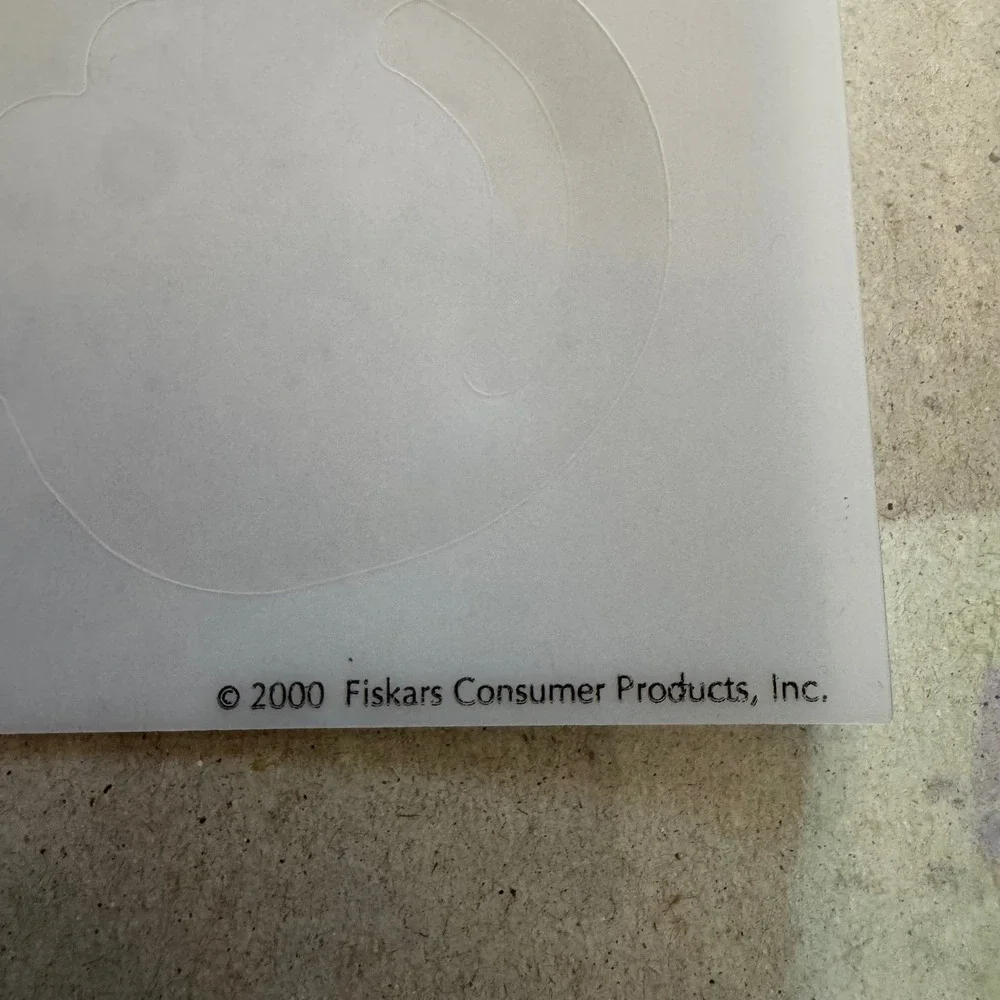 Fiskars Vintage Y2K Stencil Sheet Puzzle Balloon French Curve Scrapbooking Craft